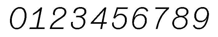 Coordinates Light Italic Font OTHER CHARS