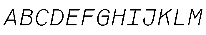 Coordinates Light Italic Font UPPERCASE