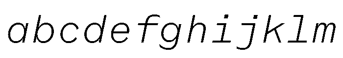 Coordinates Light Italic FONT