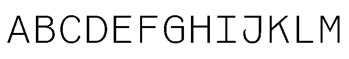 Coordinates Light Font UPPERCASE