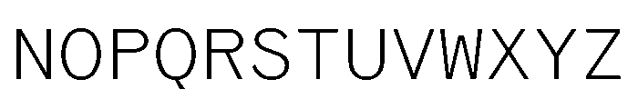 Coordinates Light Font UPPERCASE