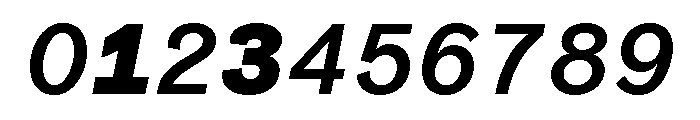 Coordinates Medium Italic Font OTHER CHARS