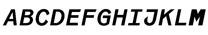 Coordinates Medium Italic Font UPPERCASE
