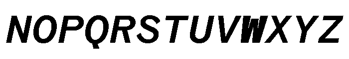 Coordinates Medium Italic Font UPPERCASE