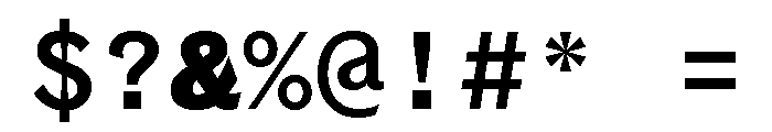 Coordinates Medium Font OTHER CHARS