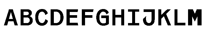 Coordinates Medium Font UPPERCASE