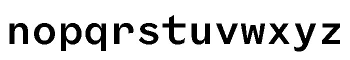 Coordinates Medium Font LOWERCASE
