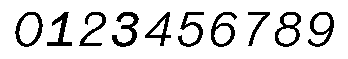 Coordinates Regular Italic Font OTHER CHARS