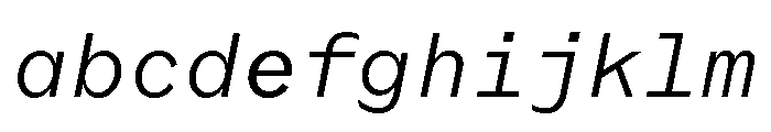 Coordinates Regular Italic FONT