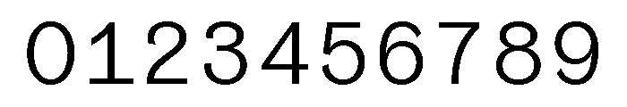 Coordinates Regular Font OTHER CHARS