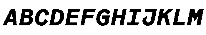 Coordinates Semi Bold Italic Font UPPERCASE