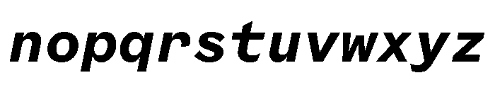 Coordinates Semi Bold Italic Font LOWERCASE