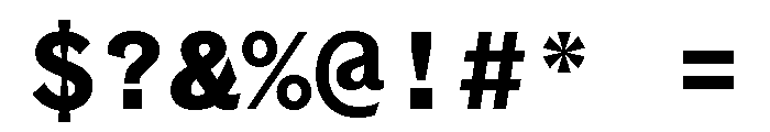 Coordinates Semi Bold Font OTHER CHARS