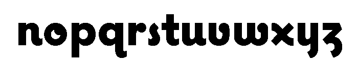 Coquette Extra Bold Font LOWERCASE