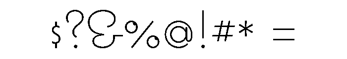 Coquette Light Font OTHER CHARS