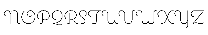 Coquette Light Font UPPERCASE