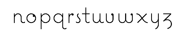 Coquette Light Font LOWERCASE
