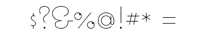 Coquette Thin Font OTHER CHARS