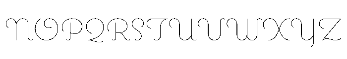 Coquette Thin Font UPPERCASE