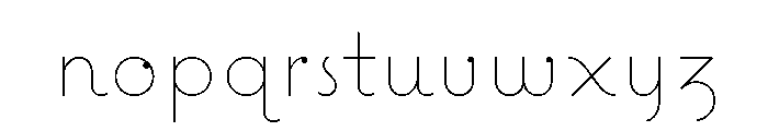 Coquette Thin Font LOWERCASE
