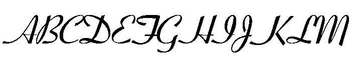 Coronet Script Bold Font UPPERCASE