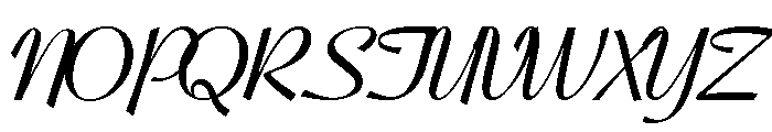 Coronet Script Bold Font UPPERCASE