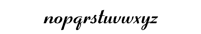 Coronet Script Bold Font LOWERCASE