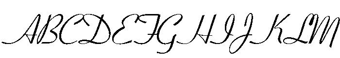 Coronet Script Regular Font UPPERCASE