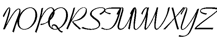 Coronet Script Regular Font UPPERCASE