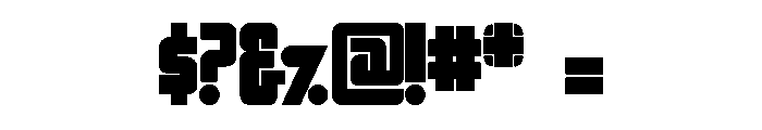 Cosmic Regular Font OTHER CHARS