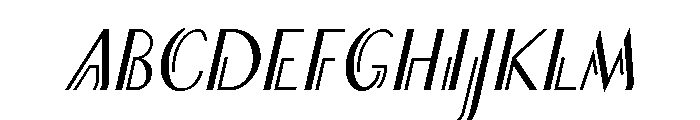 Counter Cursive Font UPPERCASE