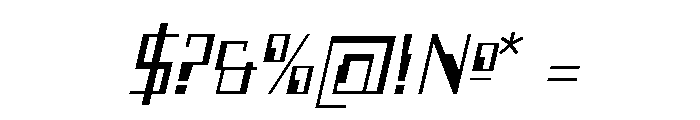 Counter Hack Font OTHER CHARS