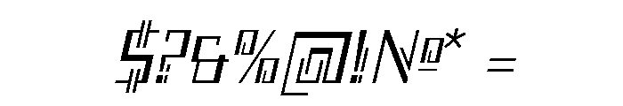 Counter Line Font OTHER CHARS