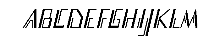 Counter Line Font UPPERCASE