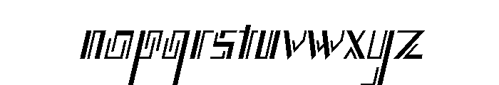 Counter Line Font LOWERCASE