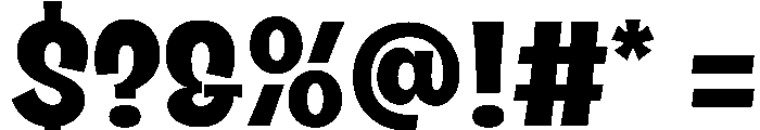 Country Blues Bold Font OTHER CHARS