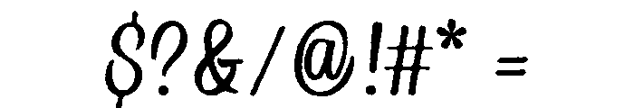 Country Blues Script Raw Regular Font OTHER CHARS