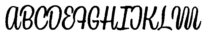 Country Blues Script Raw Regular Font UPPERCASE