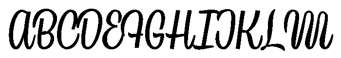 Country Blues Script Regular Font UPPERCASE