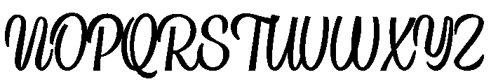 Country Blues Script Regular Font UPPERCASE