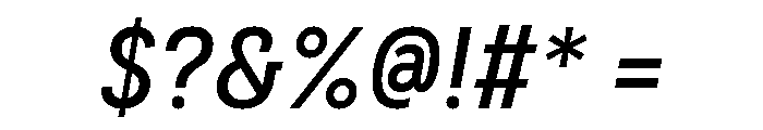 Couplet Demi Bold Italic Font OTHER CHARS