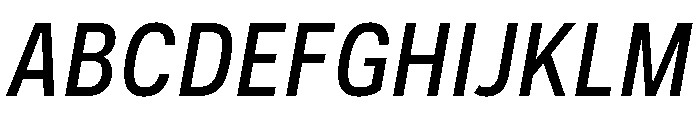 Couplet Demi Bold Italic Font UPPERCASE