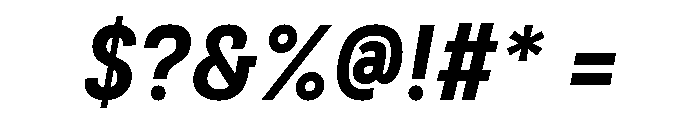 Couplet Extra Bold Italic Font OTHER CHARS