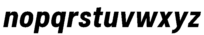 Couplet Heavy Italic Font LOWERCASE