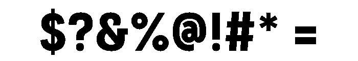 Couplet Heavy Font OTHER CHARS