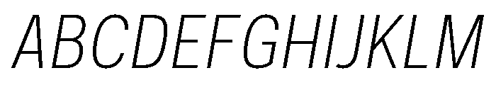Couplet Light Italic Font UPPERCASE