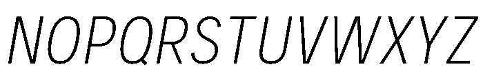 Couplet Light Italic Font UPPERCASE