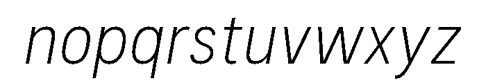 Couplet Light Italic Font LOWERCASE