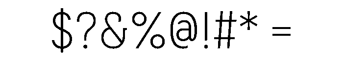 Couplet Light Font OTHER CHARS