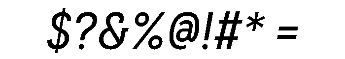 Couplet Medium Italic Font OTHER CHARS